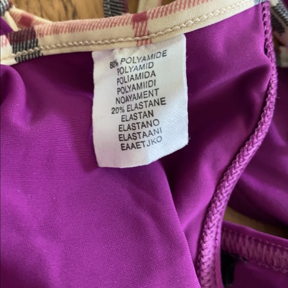 Burberry Y2K Purple Burberry Swim Bikini Swimsuit, Medium - Picture 6 of 12